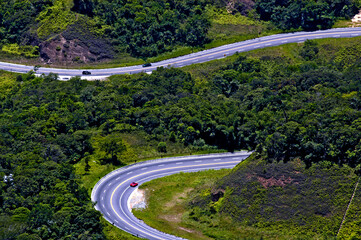 Fototapeta premium Rodovia dos Tamoios. Caraguatatuba. São Paulo.