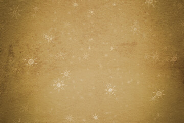 snowflakes on old paper texture