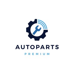 Obraz premium automotive online service logo vector icon illustration