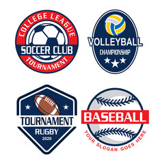 Obraz premium A Set Of Championship Vector , A Set Of Sport Logo
