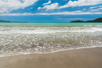 Fototapeta na wymiar Caribbean sea in a tropical resort