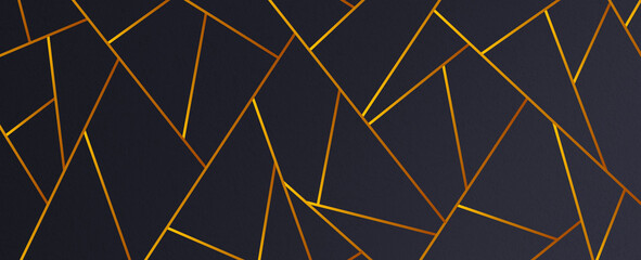 Geometric polygon gold pattern background