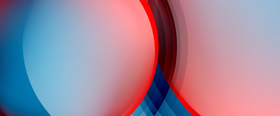 Circles and bubbles abstract background. Fluid liquid round shapes for web banner, app or poster