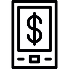 
Banking App Flat Vector Icon 
