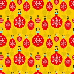 Beautiful Christmas seamless pattern, Christmas wrapping paper, vector.