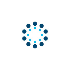 Balance dots loading concept elements icon logo. Stock vector illustration isolated on white background.