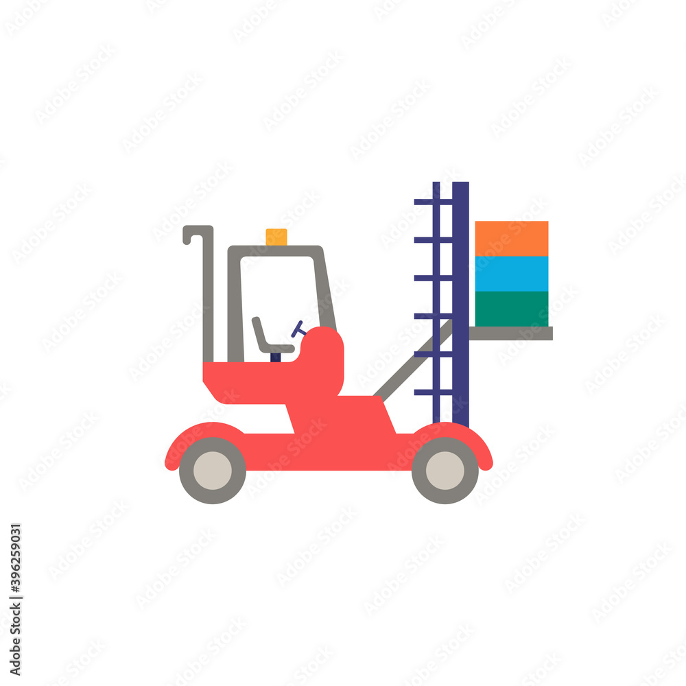 Poster port loader icon. simple element from port collection. creative port loader icon for web design, tem