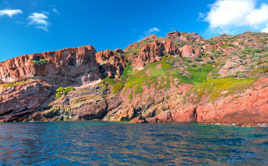 Fototapeta na wymiar Corse, scandola, réserve naturelle