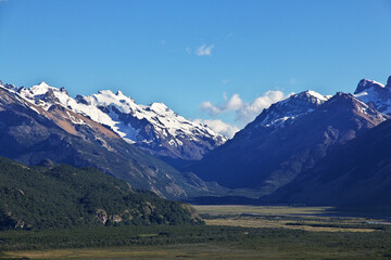 The panorama view close Fitz Roy, El Chalten, Patagonia, Argentina