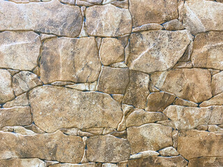 Beautiful stone texture in the garden