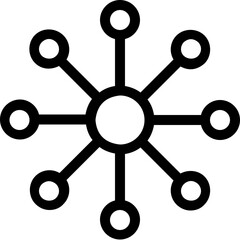 Obraz premium Network Vector Icon 