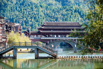 Beautiful landscape of Hunan Xiangxi Fenghuang Ancient City