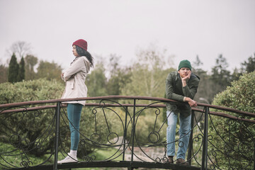 Couple having tension between them after an argument