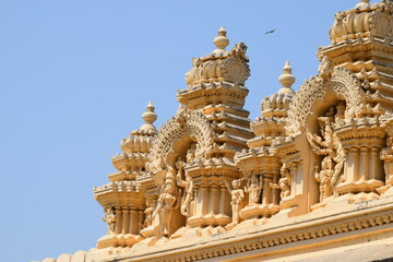 Fototapeta na wymiar In the temple city of India