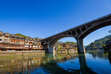 Beautiful landscape of Hunan Xiangxi Fenghuang Ancient City
