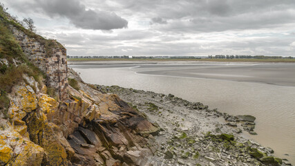 Vue de la baie du mont Saint Michel depuis l'abbaye du Mont Saint Michel 