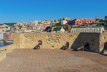 
Naples, Italy - built during the 15th century, and a main landmark in Naples, Castel dell'Ovo (Egg...