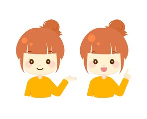Obraz premium 女性アイコンイラスト