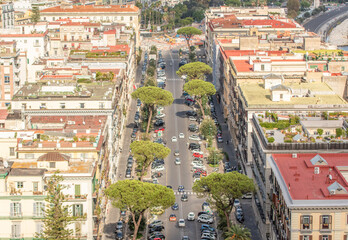 Naples, Italy - one of the historical districts in Naples, Chiaia displays a wonderful architecture...