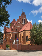 Obraz premium Parish church of St. Apostles Peter and Paul in Puck. Poland