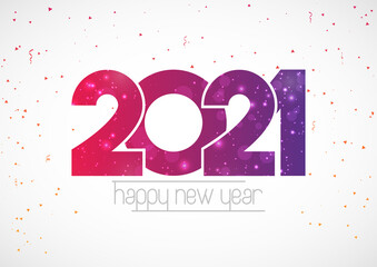 happy new year 2021 background template