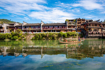  Beautiful scenery of Fenghuang ancient town