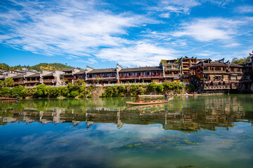 Obraz premium Beautiful scenery of Fenghuang ancient town