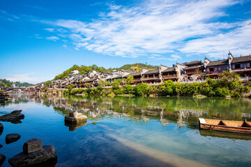 Fototapeta premium Beautiful scenery of Fenghuang ancient town