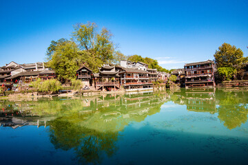  Beautiful scenery of Fenghuang ancient town