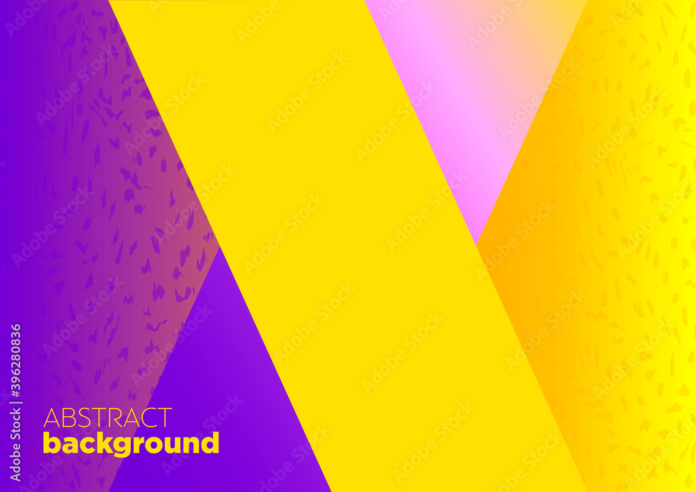 Poster horizontal abstract bright color background with graphic elements and place for text. vector illustr