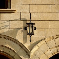street light in Bilbao city, Spain