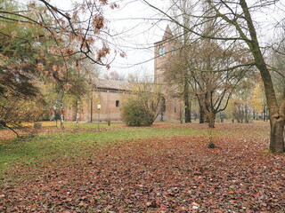 Copparo, Italy. Santa Maria di Savonuzzo Romanesque church, or Pieve di San Venanzio. It was built...