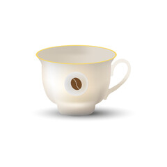 Coffee cup isolated on white
