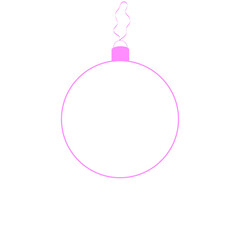 pink christmas ball