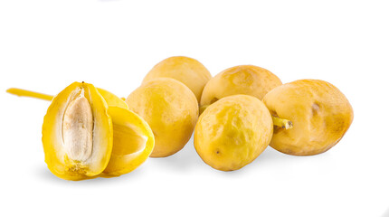 fresh Date Fruit an Isolated on White Background