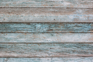 Wooden boards with old paint. Wooden background, texture