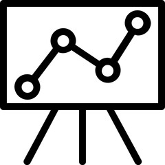 
Analytics Vector Line Icon

