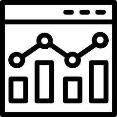 
Analytics Vector Line Icon
