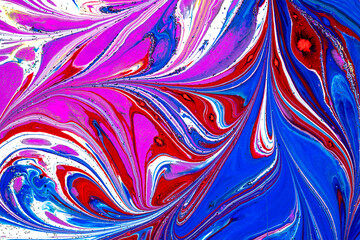 Abstract colored background, psychedelic footage. Fluid design, perfect for motion graphics. Absractive ebru design.