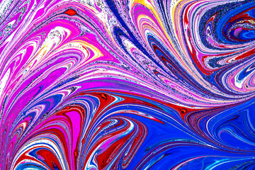 Abstract colored background, psychedelic footage. Fluid design, perfect for motion graphics. Absractive ebru design.