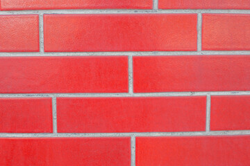 Red brick wall. brick texture. Brick layout