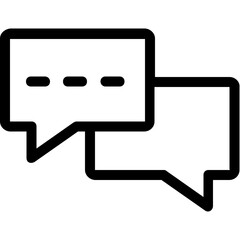 
Chatting Vector Line Icon
