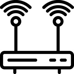 
Wifi Modem Vector Line Icon
