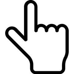 
Click Vector Line Icon
