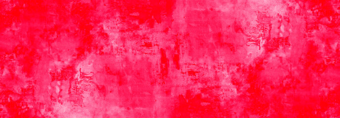 Obraz premium Abstract red pink magenta watercolor painted paper texture background banner