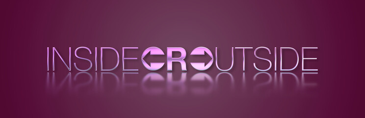 Inside or outside con sfondo colorato