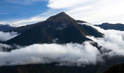 Andes mountains Choquequirao trek Peru