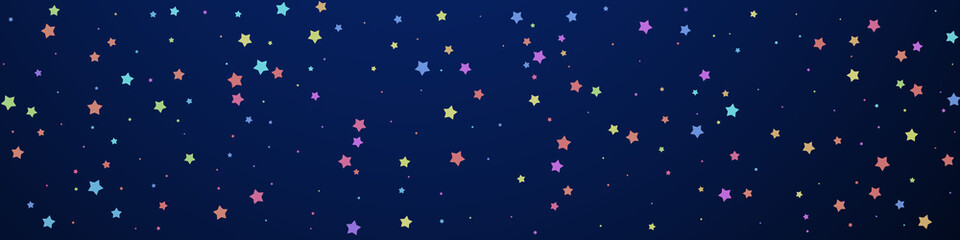 Fototapeta na wymiar Festive shapely confetti. Celebration stars. Color