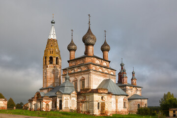 Russia, the village Parsky. The ensemble of the Church of the Beheading of St. John the Baptist and Ascension