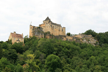 medieval castle in castelnaud-la-chapelle (france)